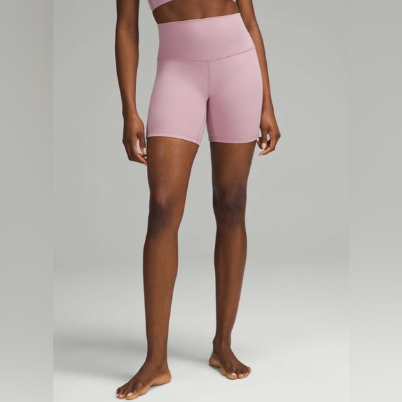 Lululemon Align High Rise Short 6" Rose Blush Women's Shorts Size 8 - Picture 2 of 9